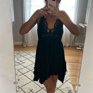 Dark green free people dress!